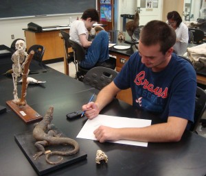 Aaron McRorie and members of the Natural History Drawing Group, Fall 2012.